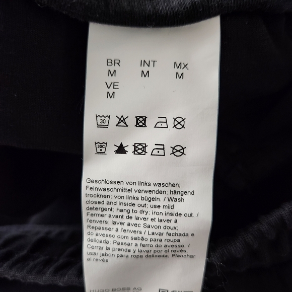 Hugo boss black track pants zipper pockets women's size medium - Picture 9 of 10
